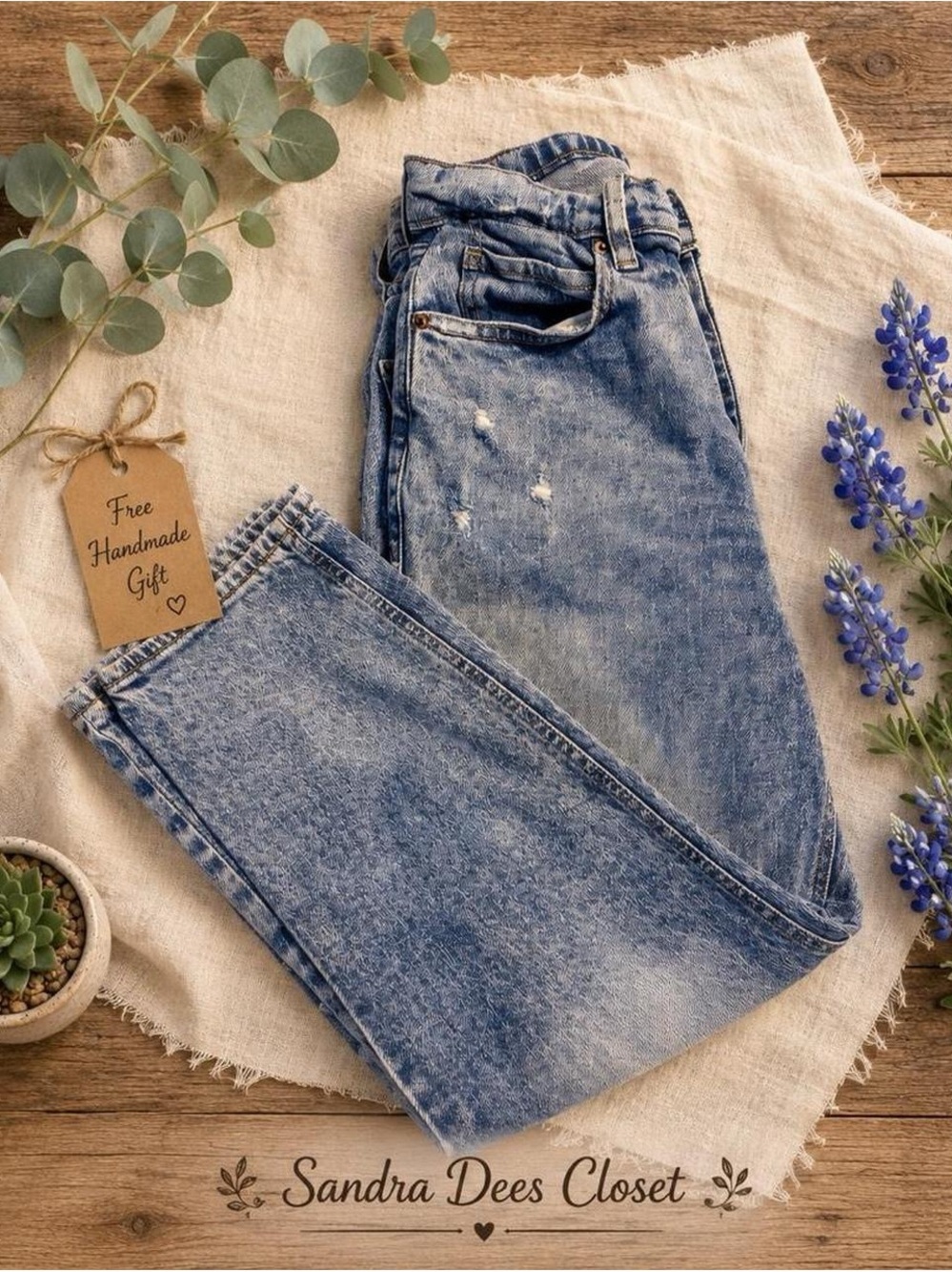 Old Navy Light Blue Denim Slim Straight Jeans